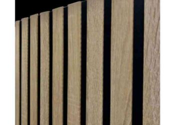 94 in. x 23.6 in x 0.8 in. Acoustic Vinyl Wall Cladding Siding Board ...